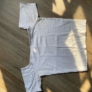 Abercrombie & Fitch- White Crop top -off shoulder sleeves- Size M